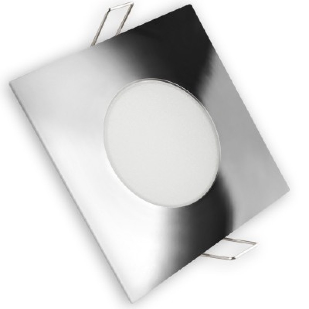 ARO LED FIJO IP65 CUAD.CROMO     5W FRIA